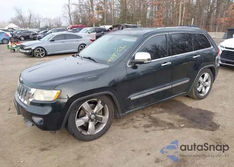 2012 Jeep Grand Cherokee Overland z USA, uszkodzony, nr VIN 1C4RJFCT2CC346681